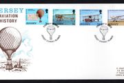 1973 Jersey Aviation History Commemorative Stamps First Day Cover (FDC)