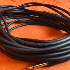 10m Professional Low Noise Instrument Cable (6.35mm Jack)