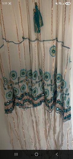 Stunning maxi dress  one size fits all .  new with tags  beautiful  on
