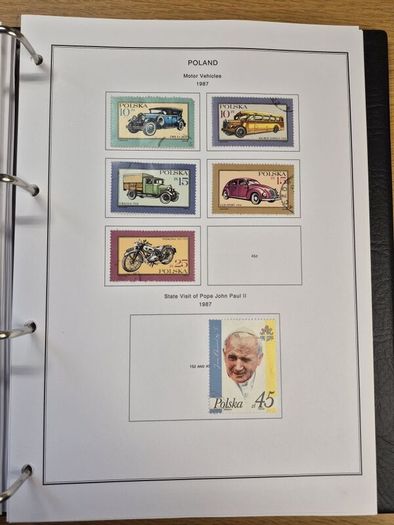 Poland stamps in album 1984 -1996