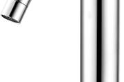 Tall Basin Taps - Chrome Mono Vessel Sink Tap for Bathroom Vanity Sink, Single Lever High Rise Basin Mixer Tap for Cloakroom and Washroom