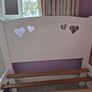 White heart bed frame Image 2