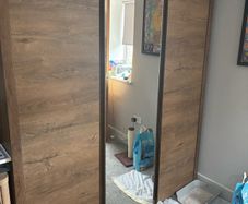 Large 3 Door Mirrored Wardrobe Excellent Storage
