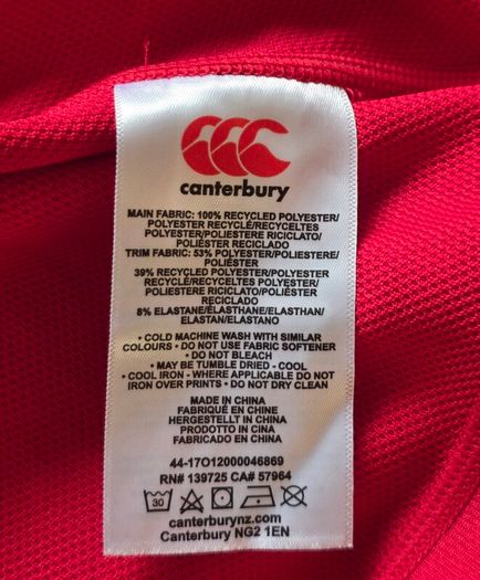 Lions Rugby Men's Canterbury Jersey Size 4XL xxxxl