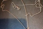 2 sterling silver chain and pendant