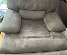 Taupe Fabric Power Recliner Armchair