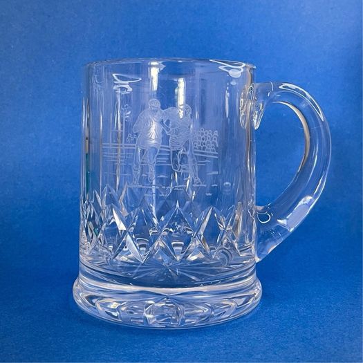 Edinburgh Crystal Rugby Etched Tankard