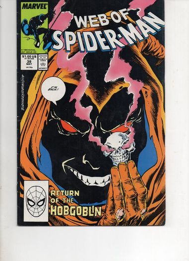 Web Of Spider-man #38 Hobgoblin 1988 Marvel Copper Age Comic