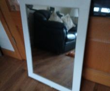 Large  White Mirror