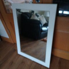 Large  White Mirror