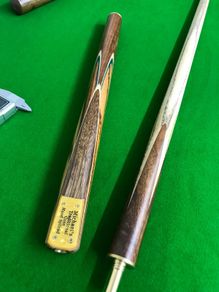 Handmade 3/4 57 Inch Snooker Cue Ash Shaft / Rosewood Butt - 9.5mm tip - free delivery / collect