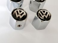 main image for ad ( Gift ) Metal Silver Valve Wheel  4 pieces Caps + Spanne. Ii have all types.