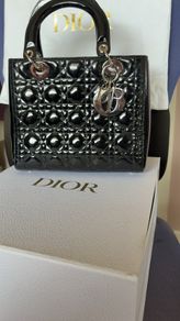 Lady Dior medium patent leather
