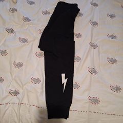boys black designer tracksuit bottom