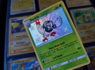 Dartrix ! Baby Shiny ! Shiny Rare ! from Hidden Fates Set ! 2019 ! Pokemon Card !