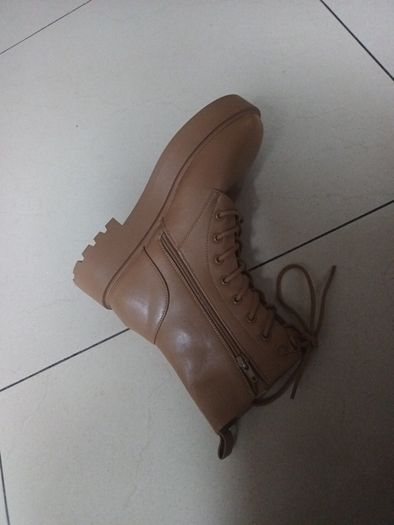 Primark Camel  8 Hole  Ankle Boots.  S.6.   B.N.W.T.