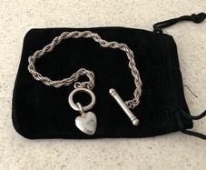 Vintage 1990s Heart Bracelet
