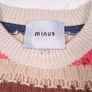 Minus Open-Knit Multi-Colour Beige Pink Blue Striped Crew Neck Jumper Sweater Size M Image 2
