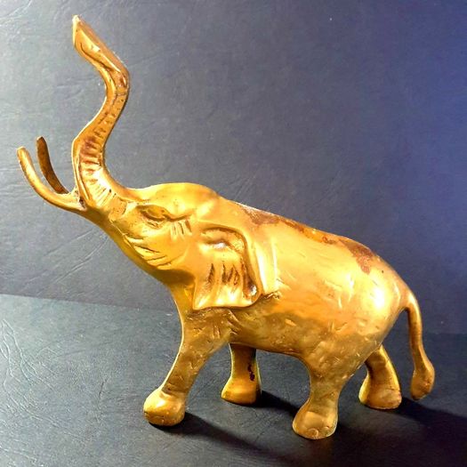Vintage Brass Elephant