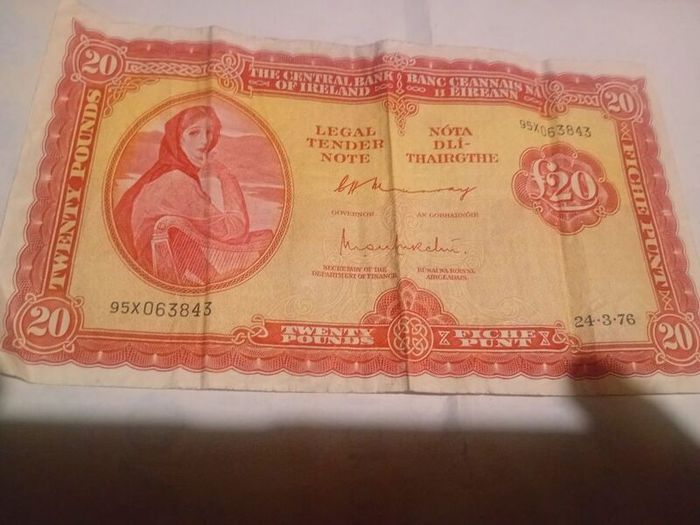 Old irish pound note