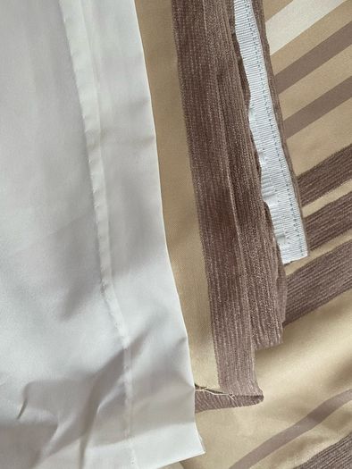 NEW Gorgeous Pair of Fully Lined Curtains  90 wide x 72 inches long, Tape top
