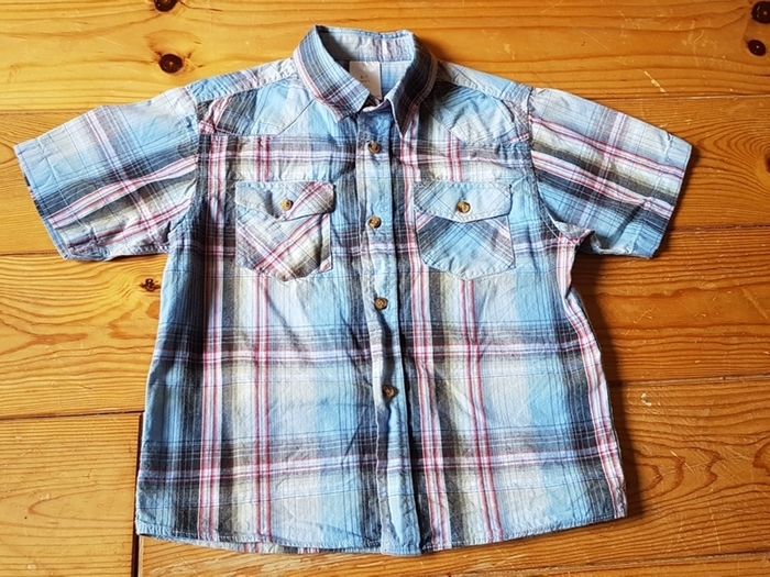 Blue Check Shirt Age 6