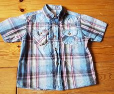 Blue Check Shirt Age 6