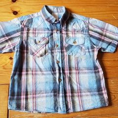Blue Check Shirt Age 6