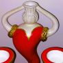 Italian Art Pottery Dersigner Candle Holders By Dalla Gassa Image 3