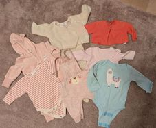 Baby girl clothes + snowsuits + sleeping bags - huge bag