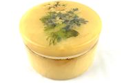 Vintage alabaster jewellery box made in Italy