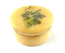 Vintage alabaster jewellery box made in Italy