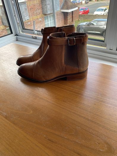 Leather ankle boots