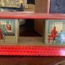 A tin plate Brimtoy painted metal model railroad station platform Image 2