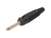 Banana Plug Black Soft Plastic Cover And Screw Terminal