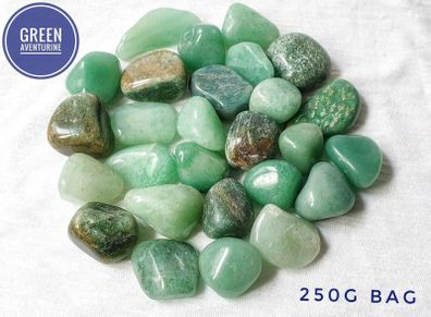 CLEARANCE Green Aventurine tumbled stone natural gemstone for heart healing 250g