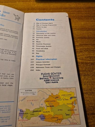 First Edition. Austria. Michelin Tourist Guide.