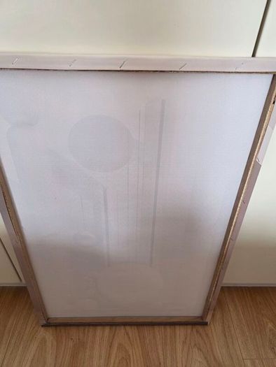 3 framed printed canvas 45x65cm