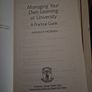 Managing your own learning at the university Aidan Moran Image 3
