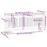 MDF Radiator Cover Black 205 cm Image 7
