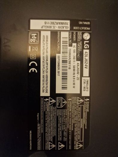 Lg 43" Smart Tv