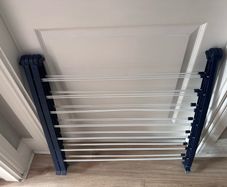 Over the tub drying rack