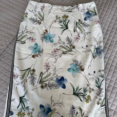 Atelier Gardeur Floral Pencil Skirt with Side Stripe - Size UK 12 / EU 38