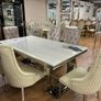 Marble Kitchen Dining Table With 6 Chairs Image 7