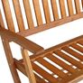 Garden Bench 2-Seater Eucalyptus Wood FSC-Certified 120 cm Weatherproof Folding Garden Bench Wooden Bench Park Bench Image 2