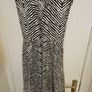 Brown cream zebra print shirt dress size 10-12 (viscose) Image 8