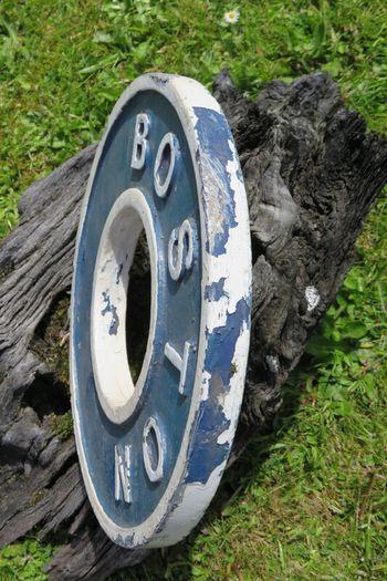 Vintage Nautical BOSTON Sign Ring