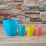 Brand New Plastic Drinking cup and 3 shot glasses Image 3