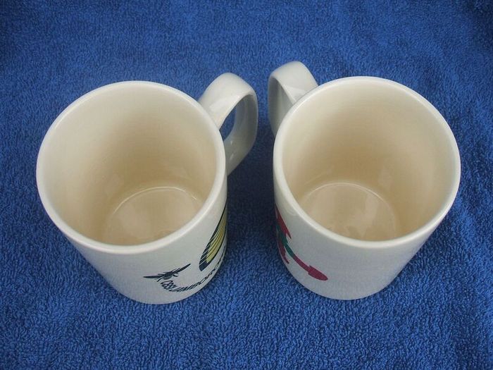 CBSI JAMBORORA 1977 (Scouting Ireland) - two vintage and scarce souvenir mugs made by Celtic Ceramics Ltd, Ireland