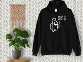 Among Us Hoodie-Among Us Sweatshirt-Among Us-Gamer Hoodie-Bro it wasnt me-Funny among us hoodie-gift for among us lover